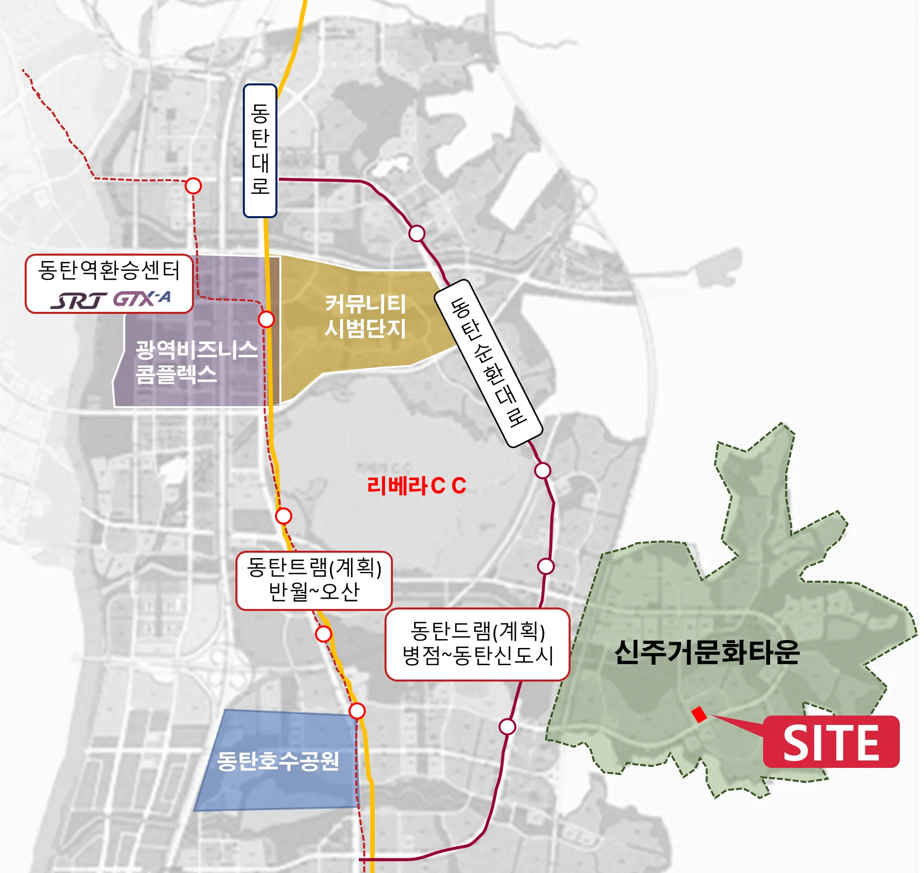 동탄 신동 노블레스 프리미엄 - 서울 및 광역접근성 우수 교통의 요충지