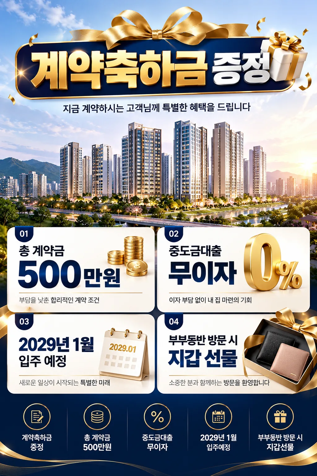 금정산 하늘채 루미엘 안내 팝업